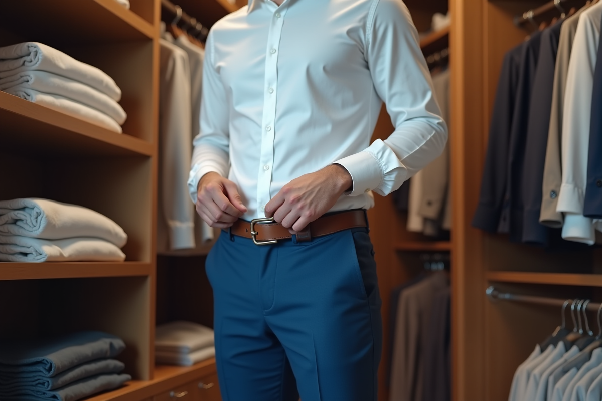 Taille de ceinture idéale pour un pantalon homme taille 34