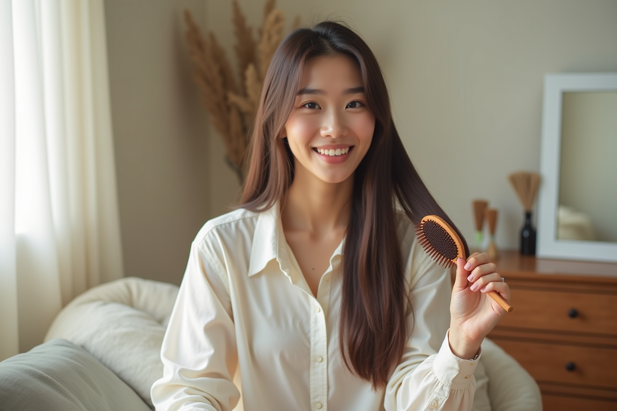 Obtention de cheveux lisses et brillants : techniques et conseils
